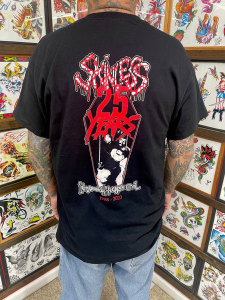 SKINLESS -Progression Towards Evil 25th - black short sleeve shirt