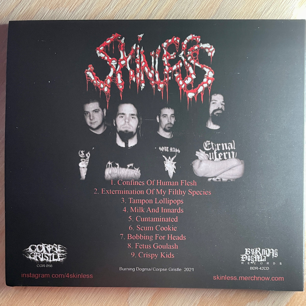 SKINLESS - Progression Towards Evil - CD – Corpse Gristle