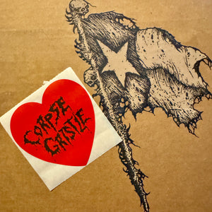 CORPSE GRISTLE - Heart logo - sticker