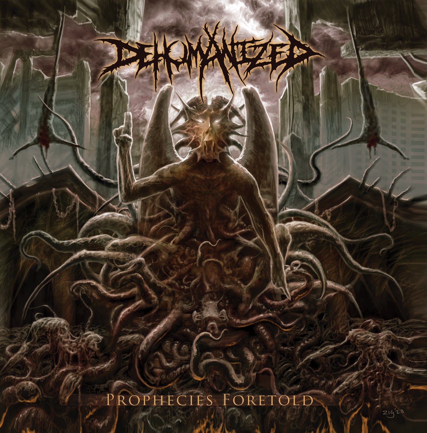 激レア DEHUMANIZED／PROPHECIES FORETOLD DEHUMANIZED - Prophecies Foretold - LP – Corpse Gristle Records