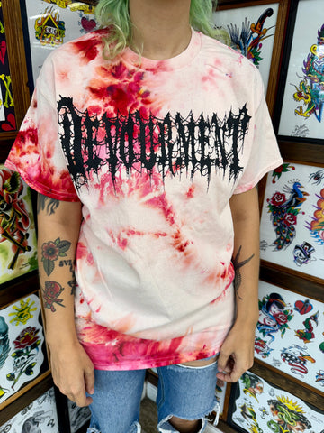 DEVOURMENT - bloody rag Logo - white short sleeve