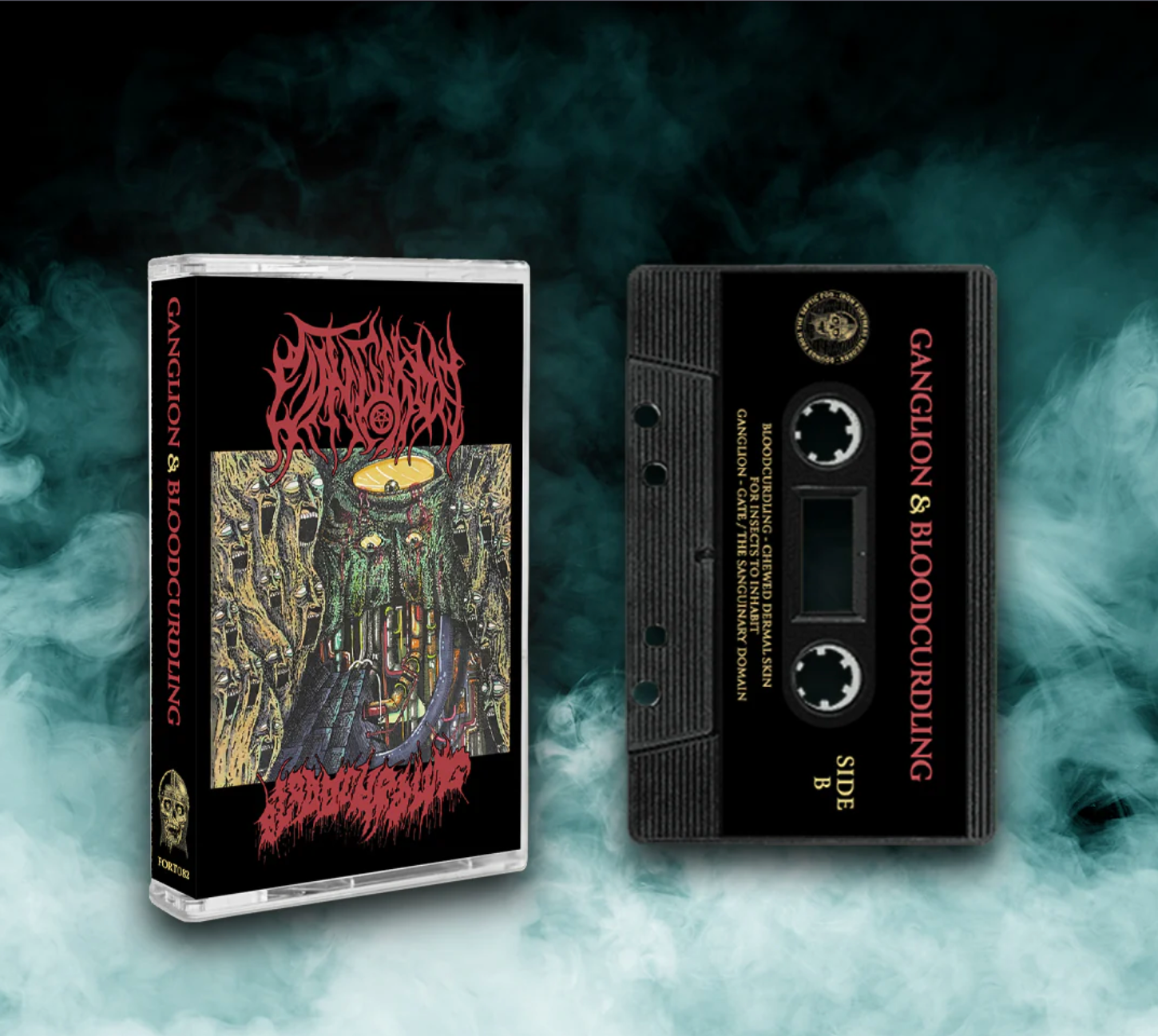 GANGLION / BLOODCURLING - Split - cassette