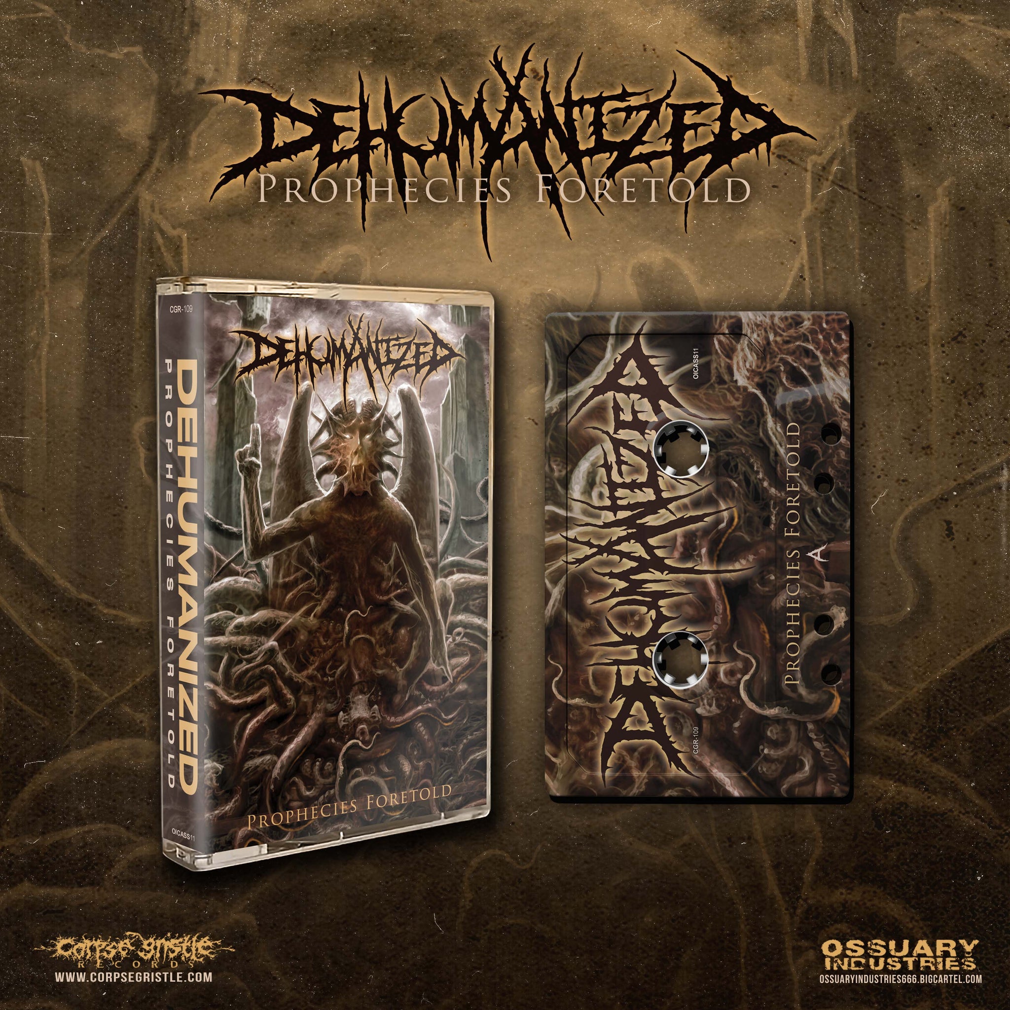 DEHUMANIZED - Prophecies Foretold - cassette – Corpse Gristle Records