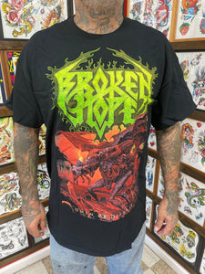 BROKEN HOPE - Omen of Disease - black short sleeve shirt