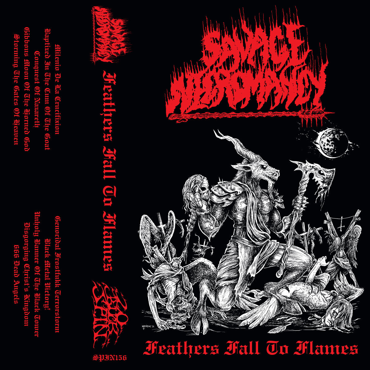 SAVAGE NECROMANCY - Feathers Fall To Flames - cassette