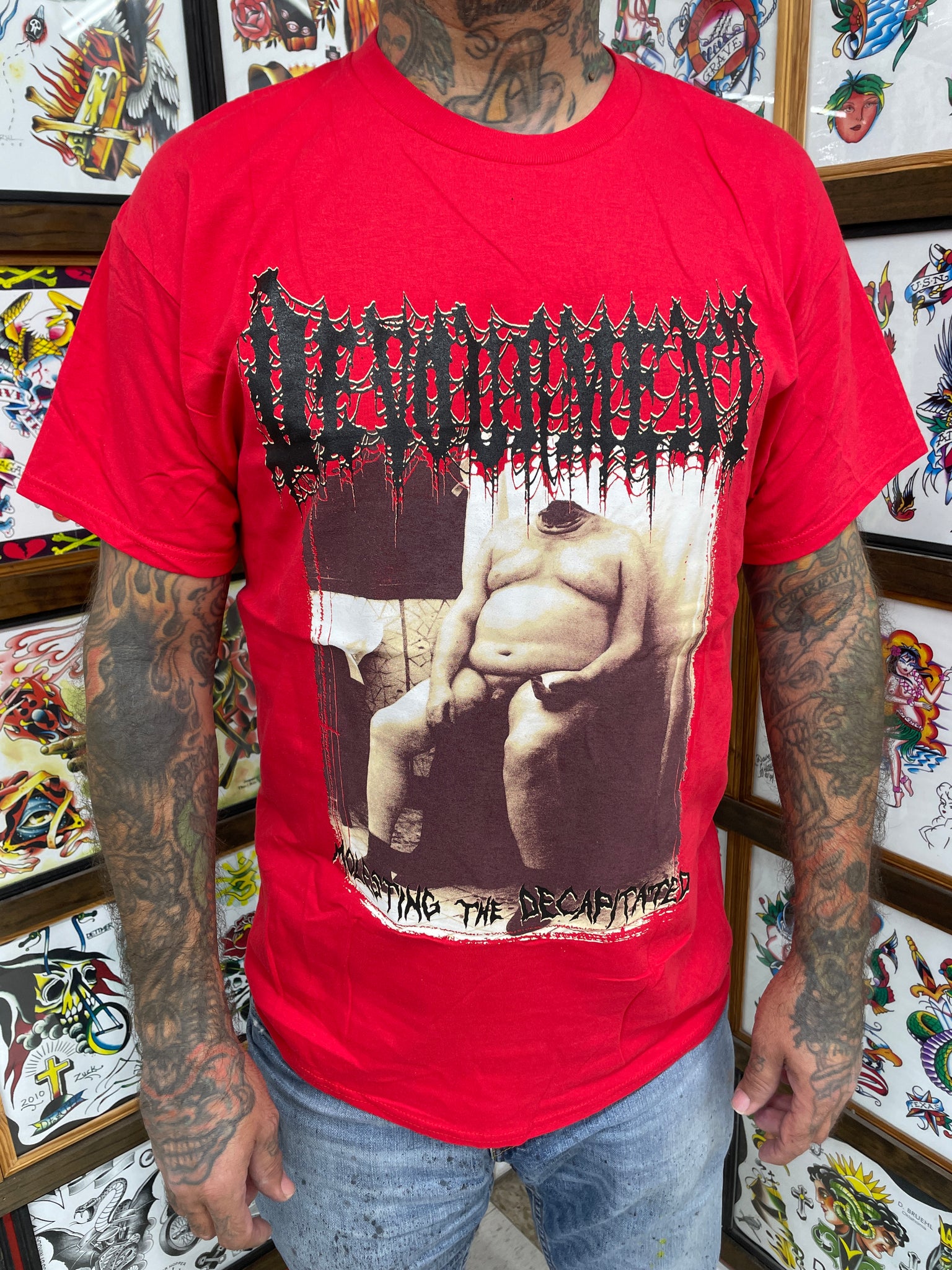 DEVOURMENT - Molesting the Decapitated - red short sleeve